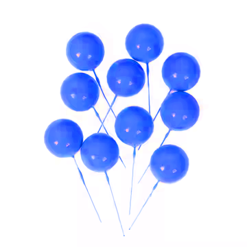 Boules Décoratives Bleu Royal