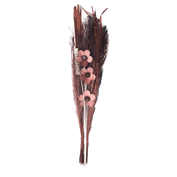 Marron foncé et rose – Bouquet Vintage Rose & Marron