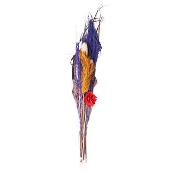 Bleu et rouge – Bouquet Artisanal Bleu & Rouge