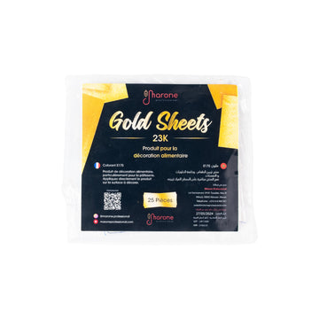 Feuilles d’or comestibles 25 feuilles