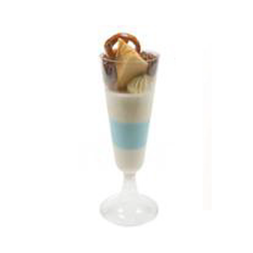 Verrine Cylindrique haute étroite sur pied