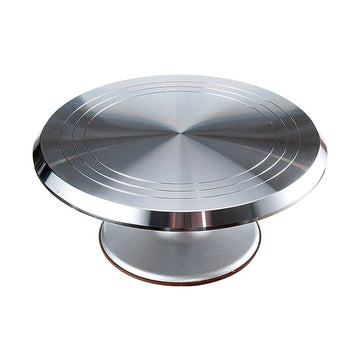 Plateau tournant pour gâteaux en inox