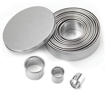 Emporte pièce rond en inox 12 pièces