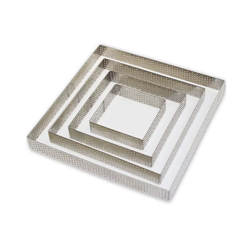 Moules à gâteau en acier inoxydable carrés