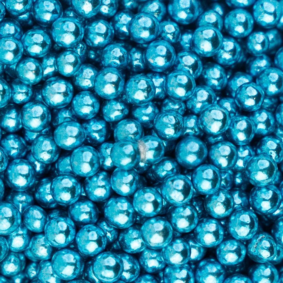 Sugar Balls Bleu métallique 4mm