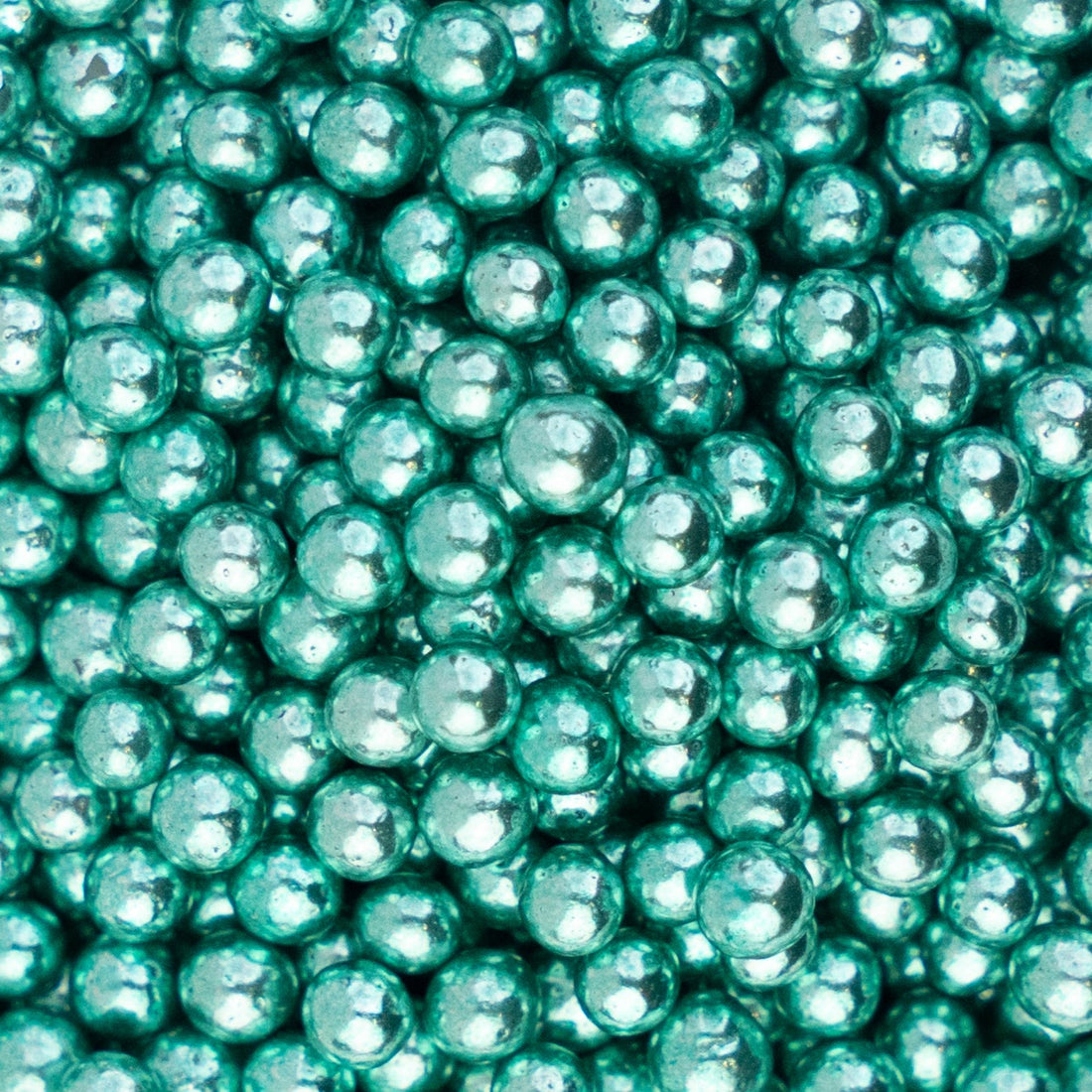 Sugar Balls Vert métallique 4mm