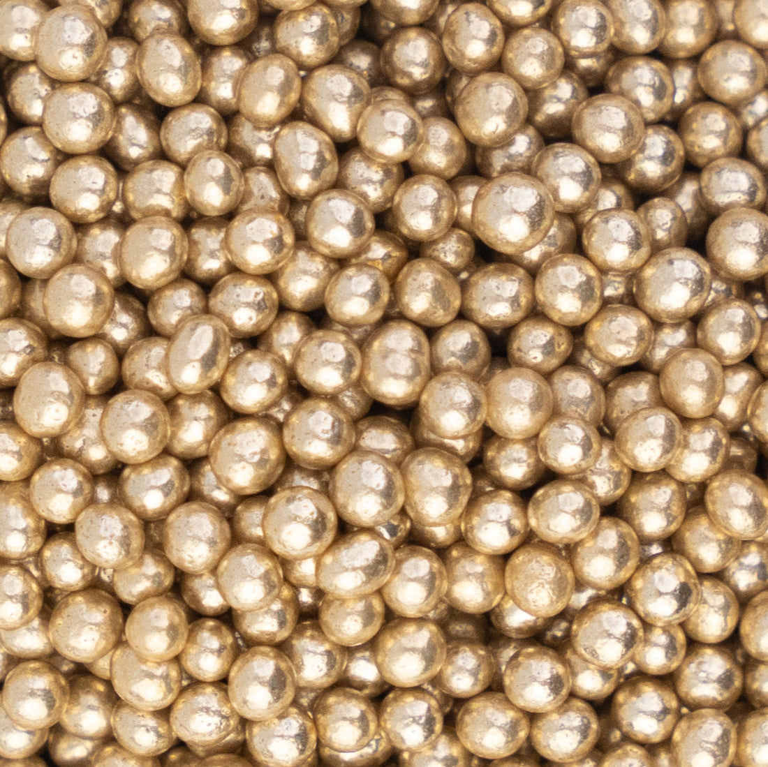 Sugar Balls Jaune métallique 4mm