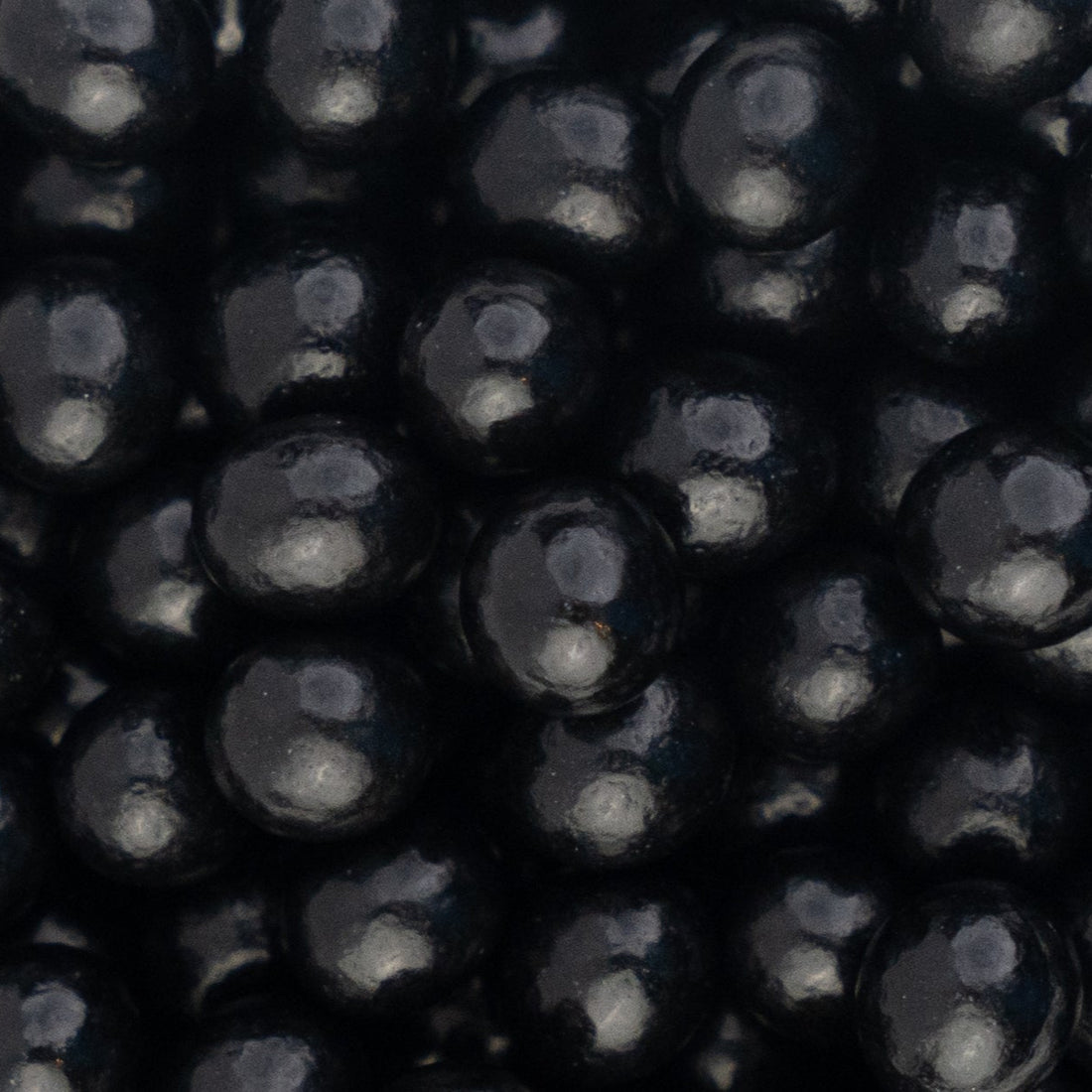 Mini Boules Croustillantes Noir Brillant