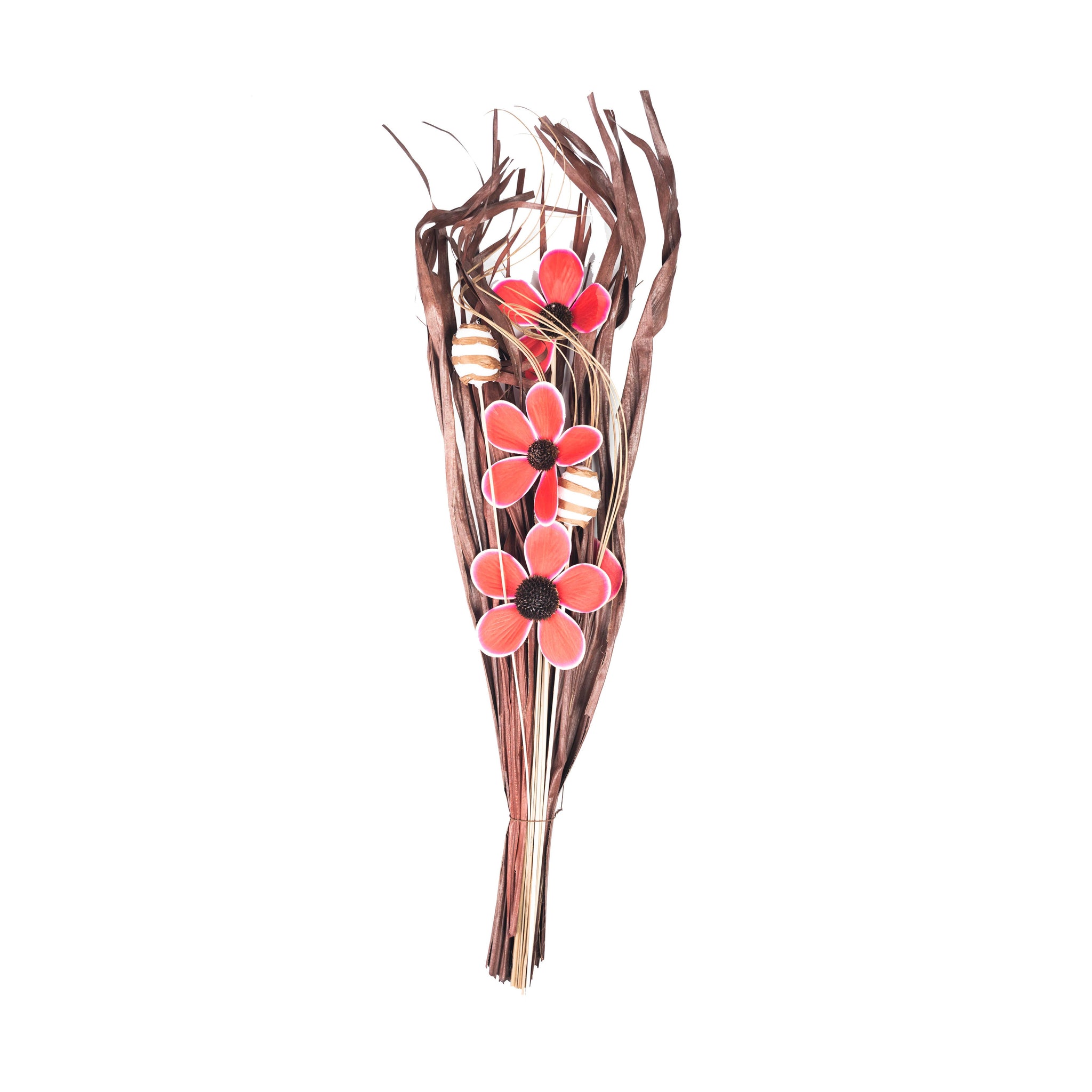 Marron et rouge – Bouquet Rétro Rouge & Marron