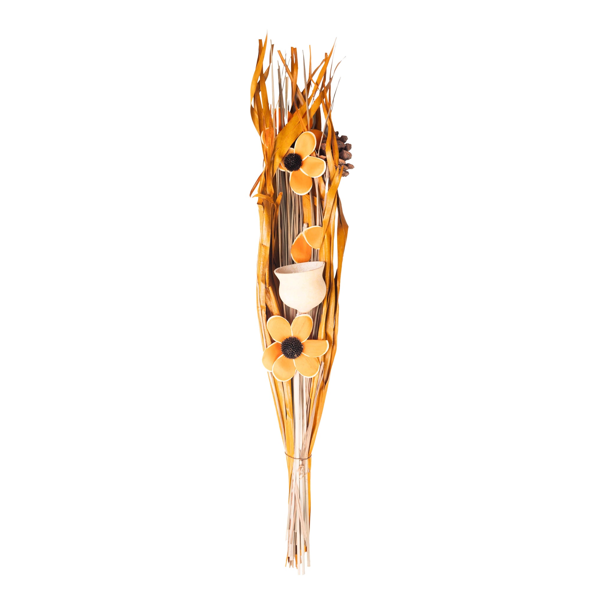 Orange et beige – Bouquet Nature Chaleureuse