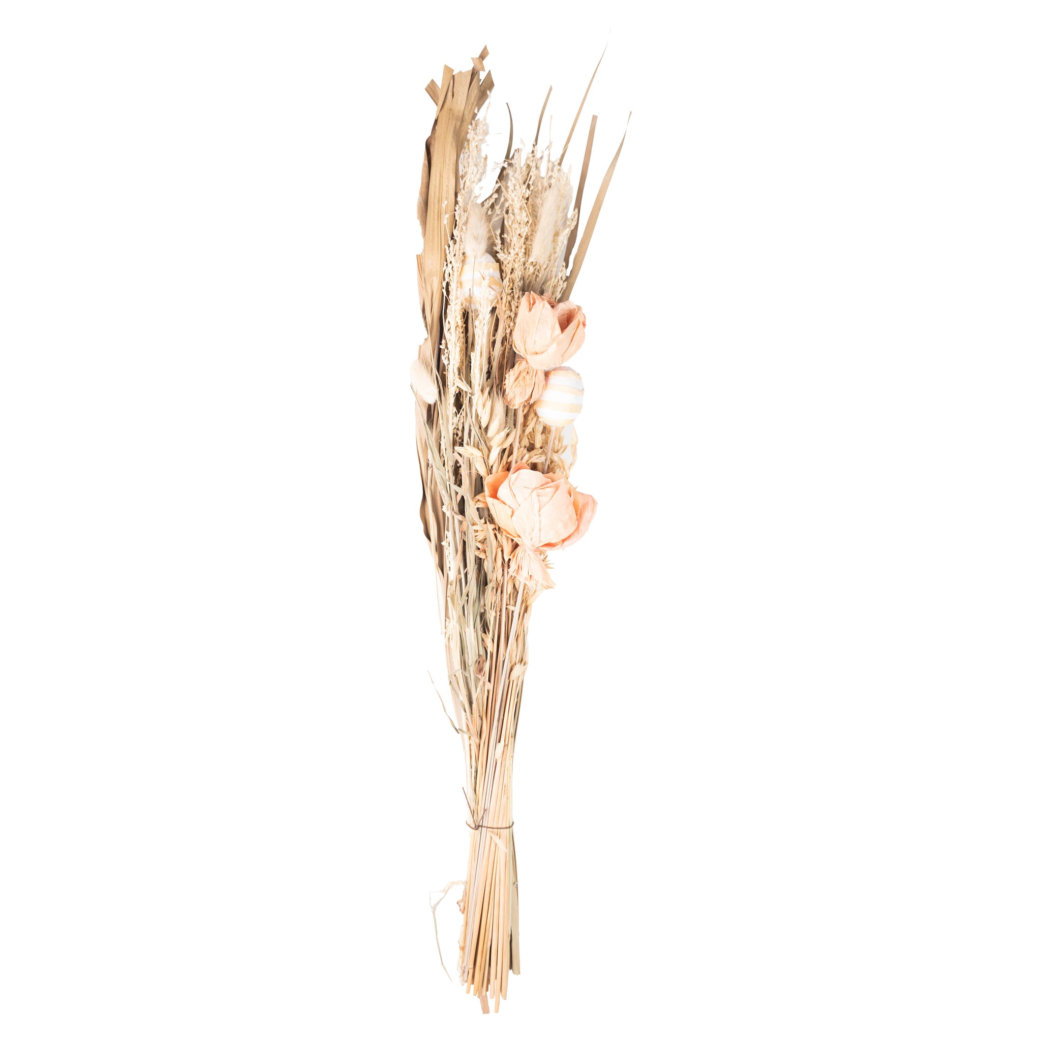 Naturel avec fleurs rouges – Bouquet Campagne Rouge & Beige