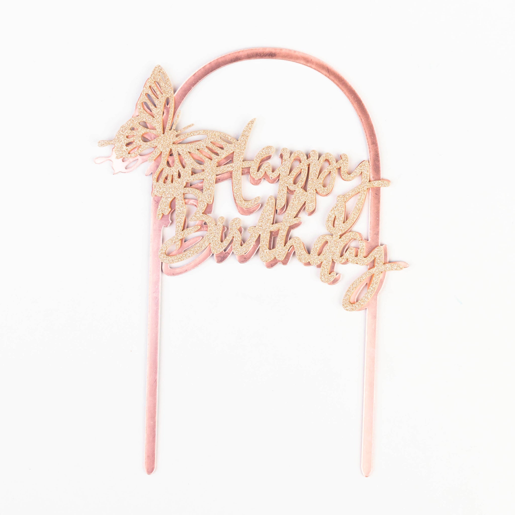 Happy Birthday Licorne Dorée (doré avec une licorne et un arc)