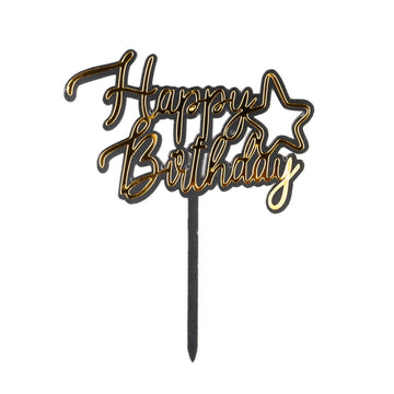 Happy Birthday Étoile Noire (noir avec des étoiles)