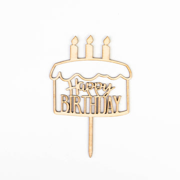 Happy Birthday Gâteau à Bougies (forme de gâteau avec des bougies)