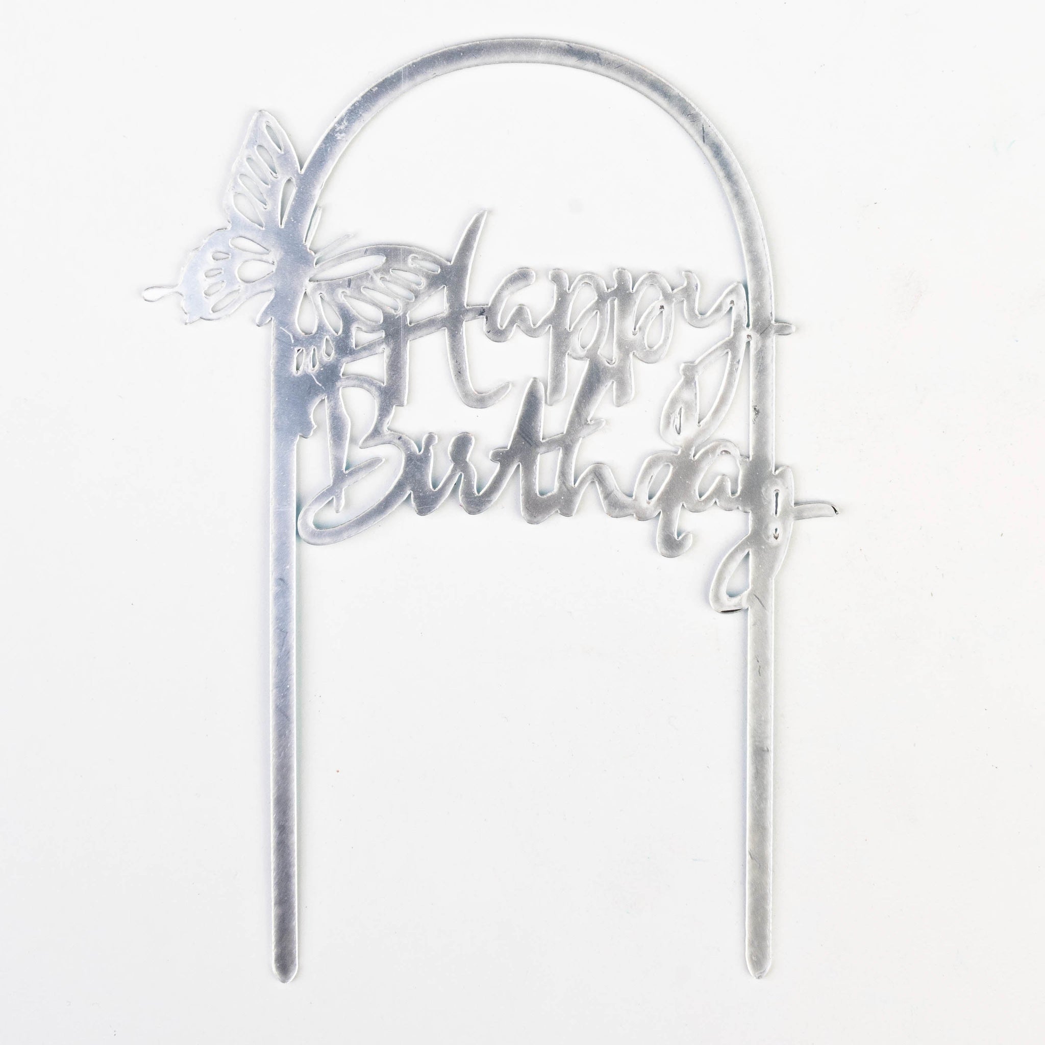 Happy Birthday Licorne Argentée (argenté avec une licorne)