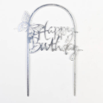 Happy Birthday Licorne Argentée (argenté avec une licorne)