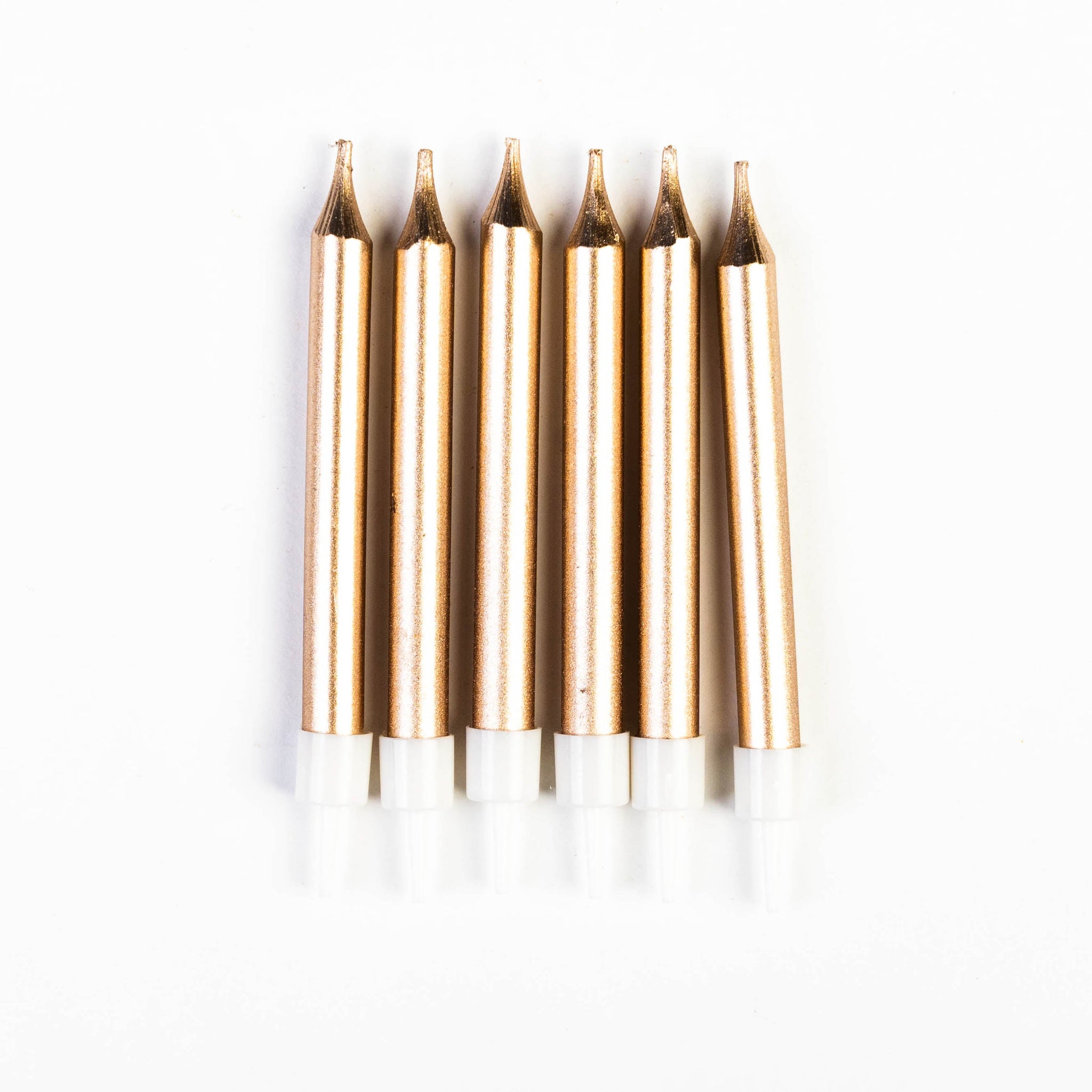 Bougies Cuivrées Métalliques – Petit Format – Pack de 6