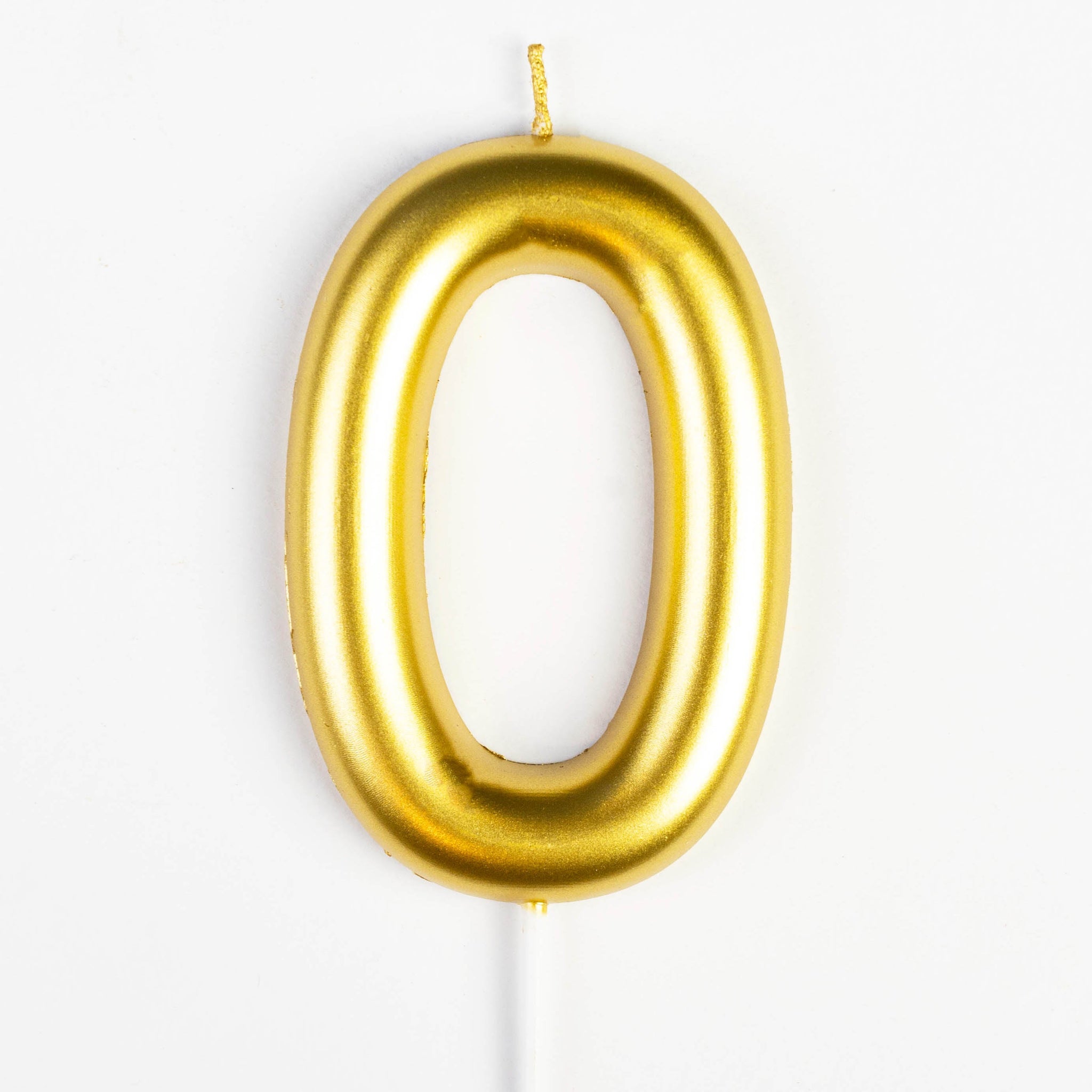 Bougie d’Anniversaire Chiffre 0 Dorée – Grand Format
