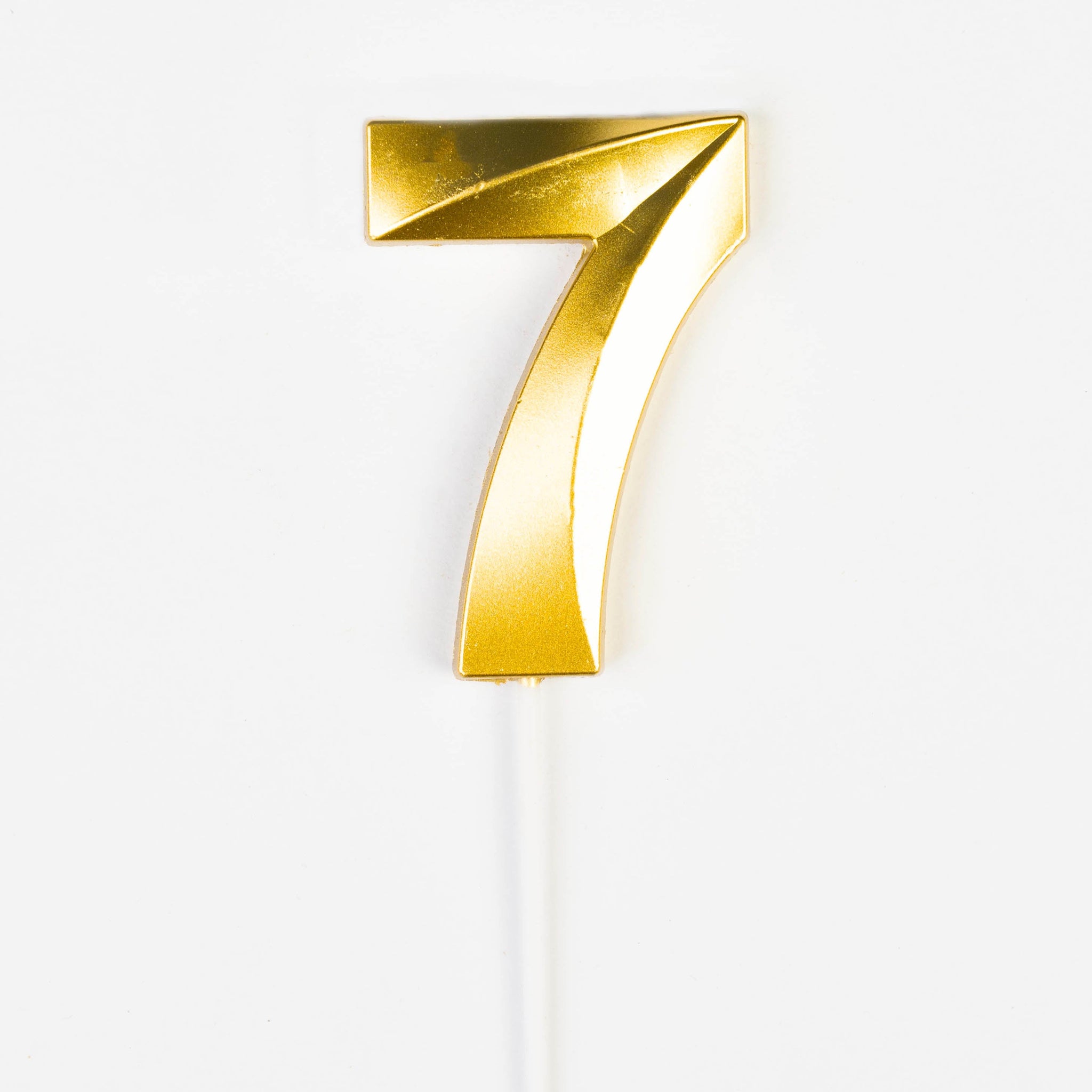 Bougie d’Anniversaire Chiffre 7 Dorée – Petit Format