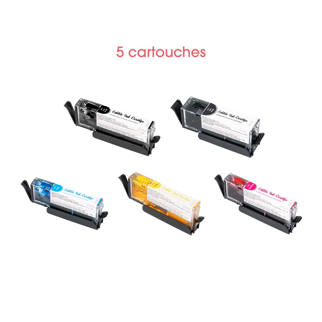 Cartouches d'encre comestible