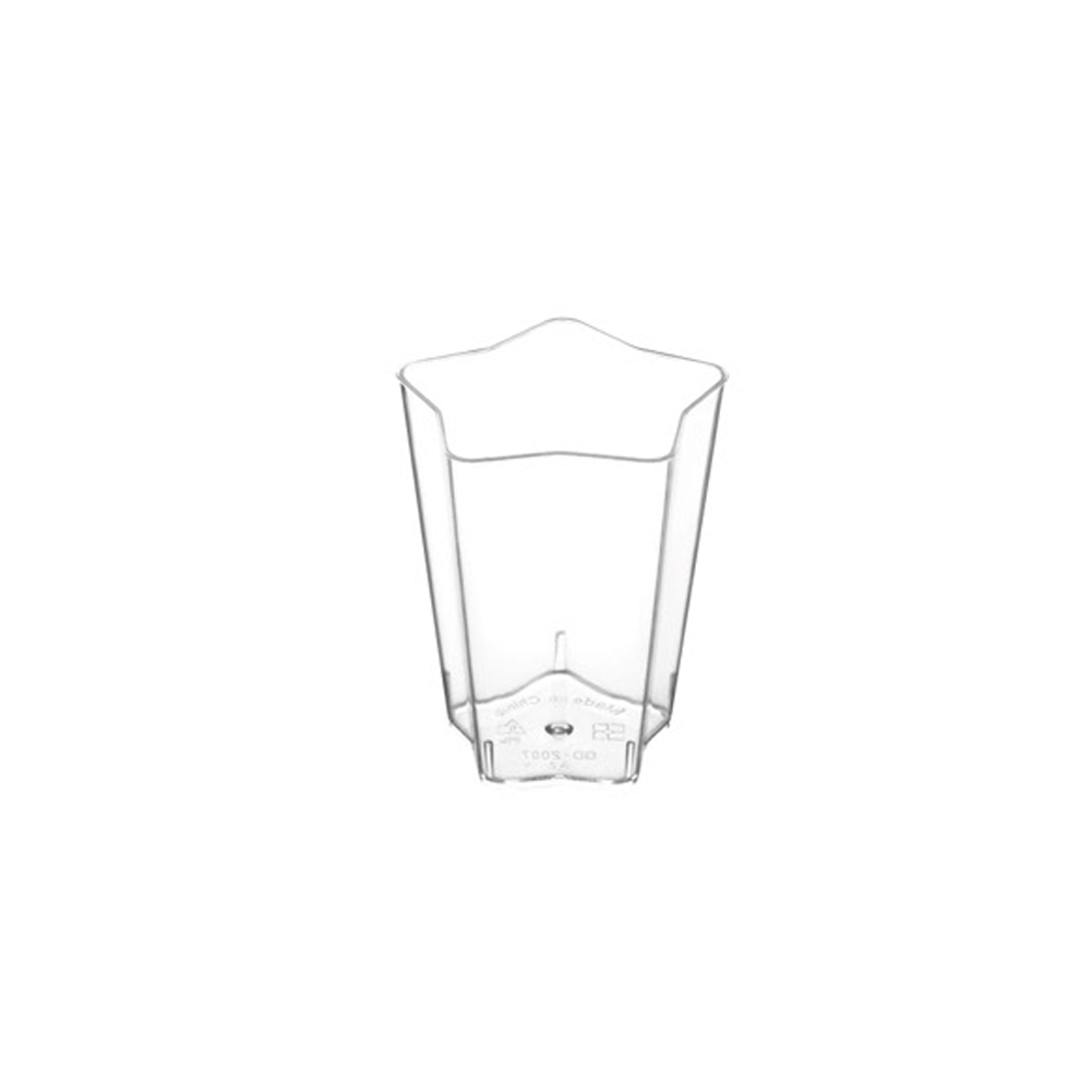 Verrine à base étoile avec angles arondis