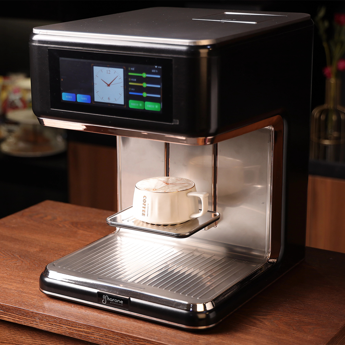 Machine d'impression de café à encre comestible