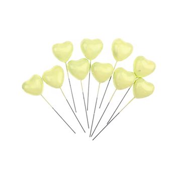 Cœurs Décoratifs Jaune Pastel