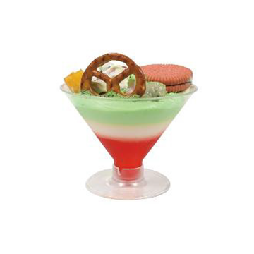 Verrine conique inversé sur pied