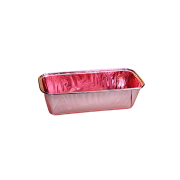 Moule rectangulaire papier aluminium Rose Gold