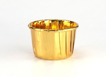 Caissettes Cupcake en Papier Aluminium Métalisé Or
