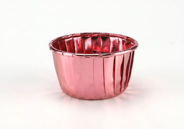 Caissettes Cupcake en Papier Aluminium Métalisé Rose Gold