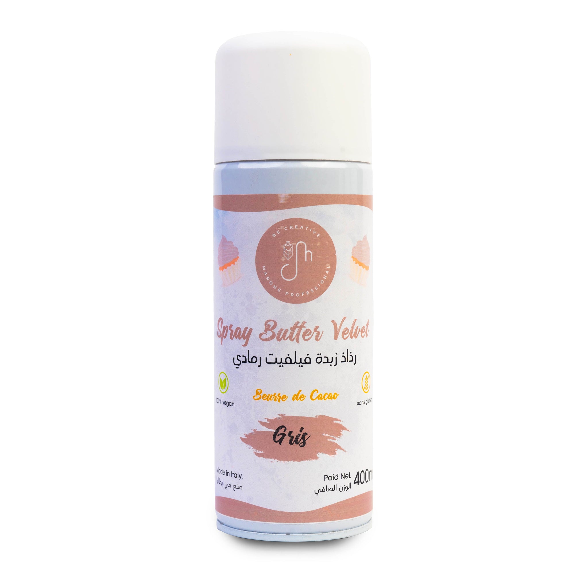 Colorant Alimentaire en Spray Butter Velvet Gris