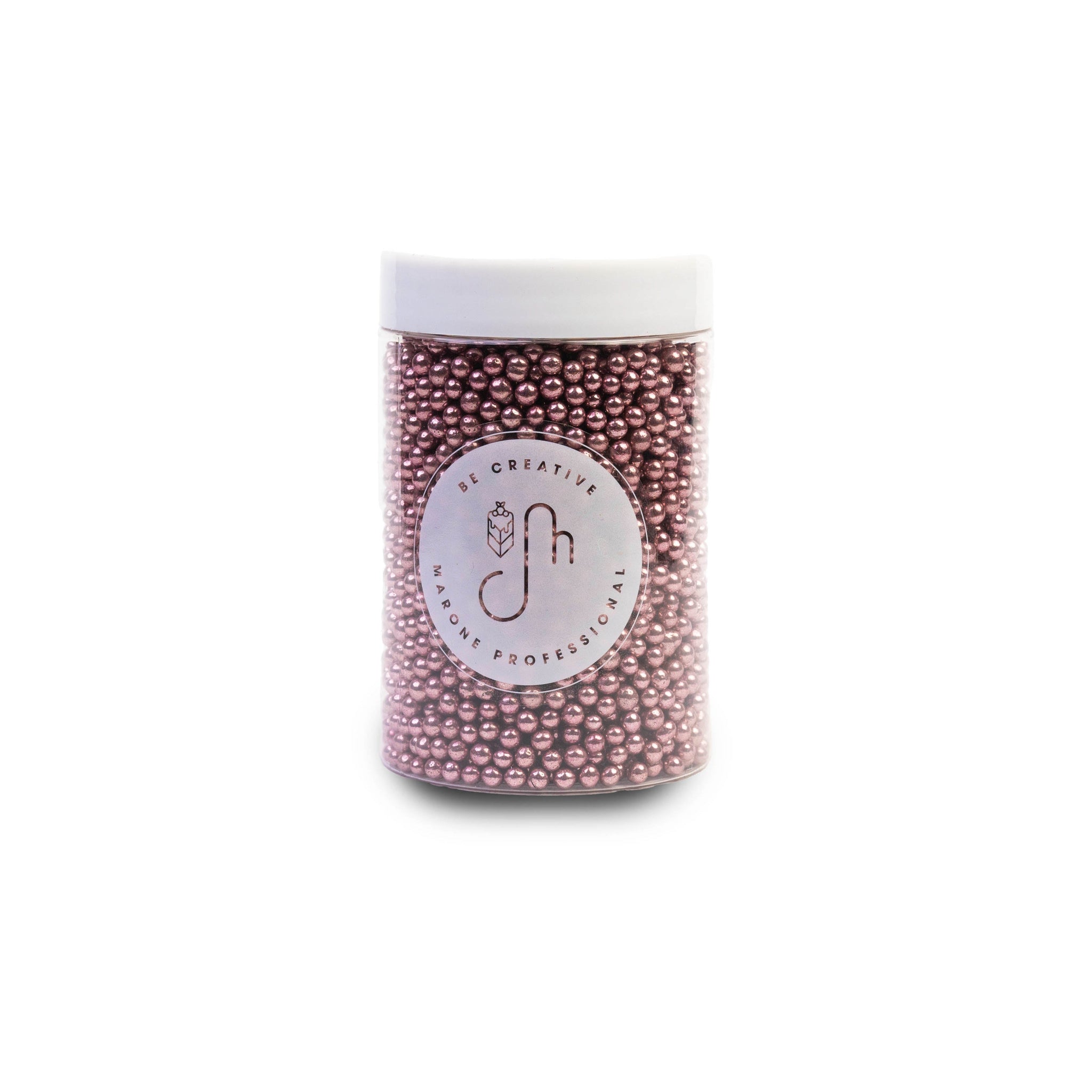 Billes de Sucre Rose métallique 4mm