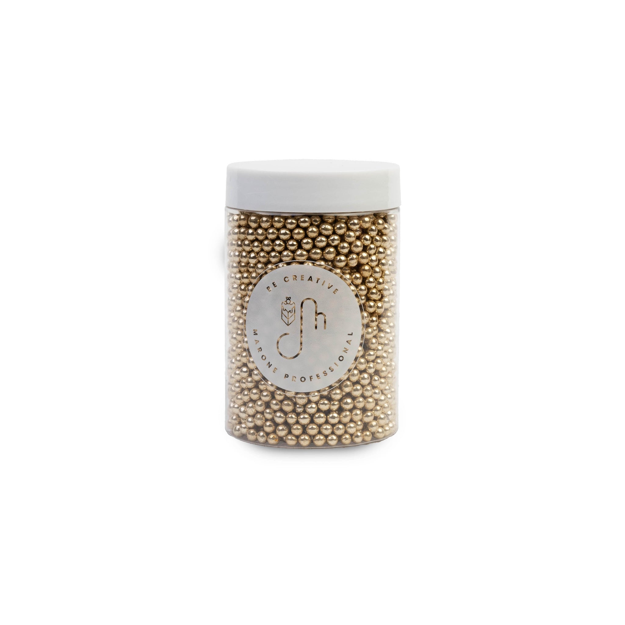 Sugar Balls Jaune métallique 4mm