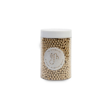 Sugar Balls Jaune métallique 4mm