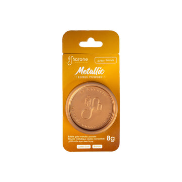 Poudre métallique bronze comestible