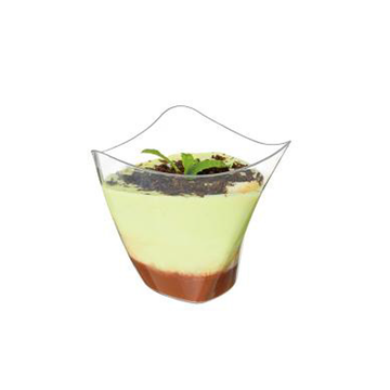 Verrine conique inversée forme organique
