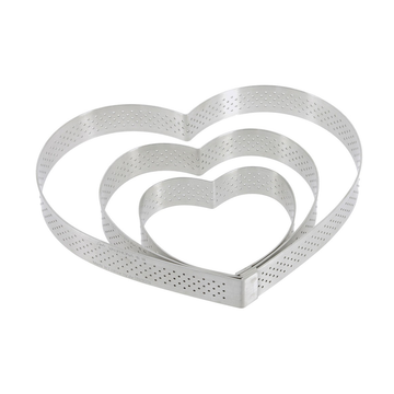 Moules à gâteau en acier inoxydable coeur